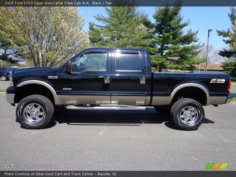 Black / Tan 2005 Ford F350 Super Duty Lariat Crew Cab 4x4