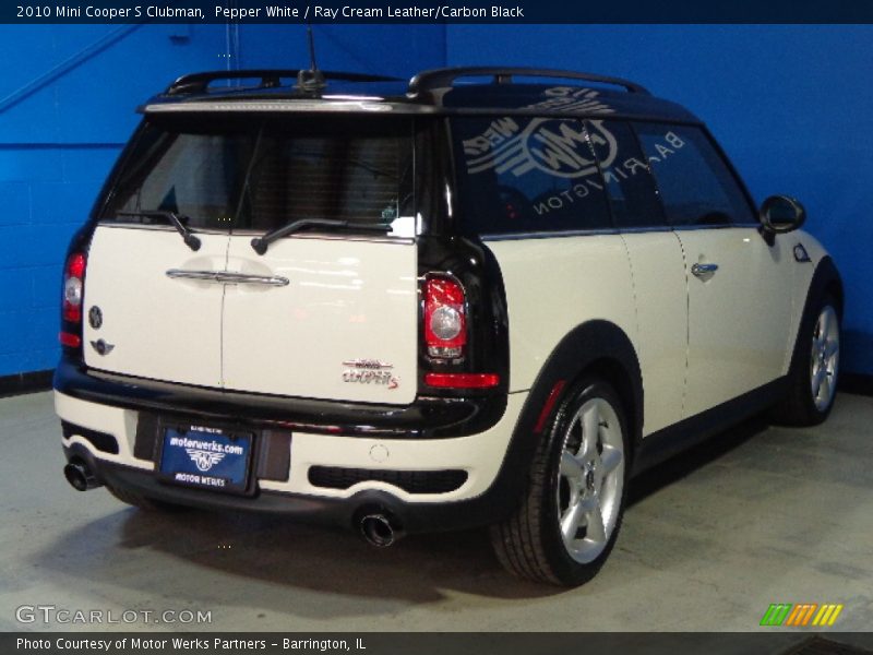 Pepper White / Ray Cream Leather/Carbon Black 2010 Mini Cooper S Clubman