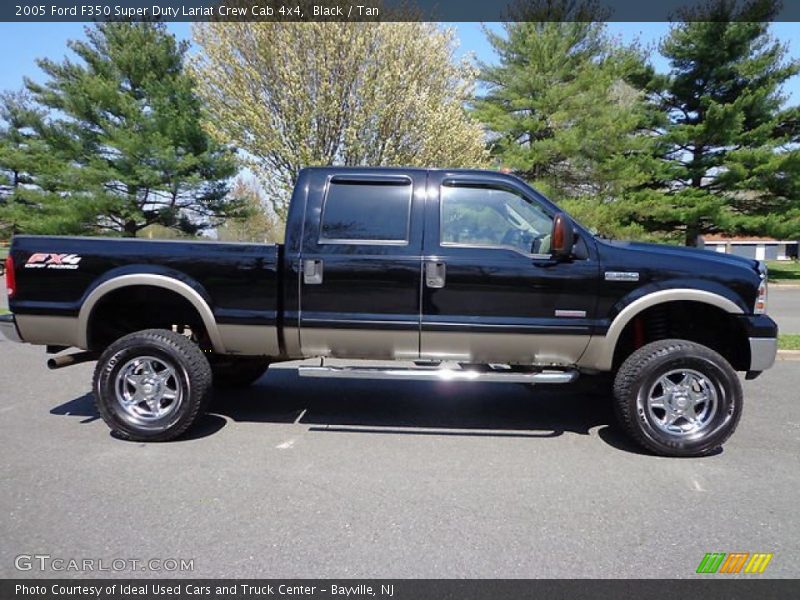 Black / Tan 2005 Ford F350 Super Duty Lariat Crew Cab 4x4