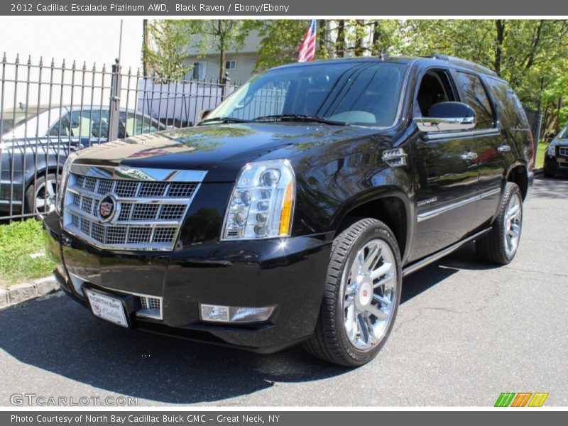 Black Raven / Ebony/Ebony 2012 Cadillac Escalade Platinum AWD