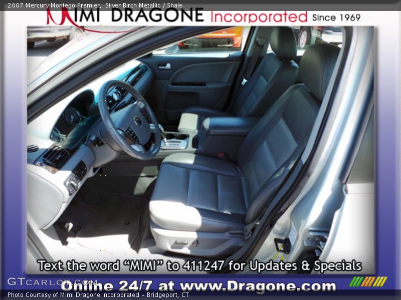 Silver Birch Metallic / Shale 2007 Mercury Montego Premier