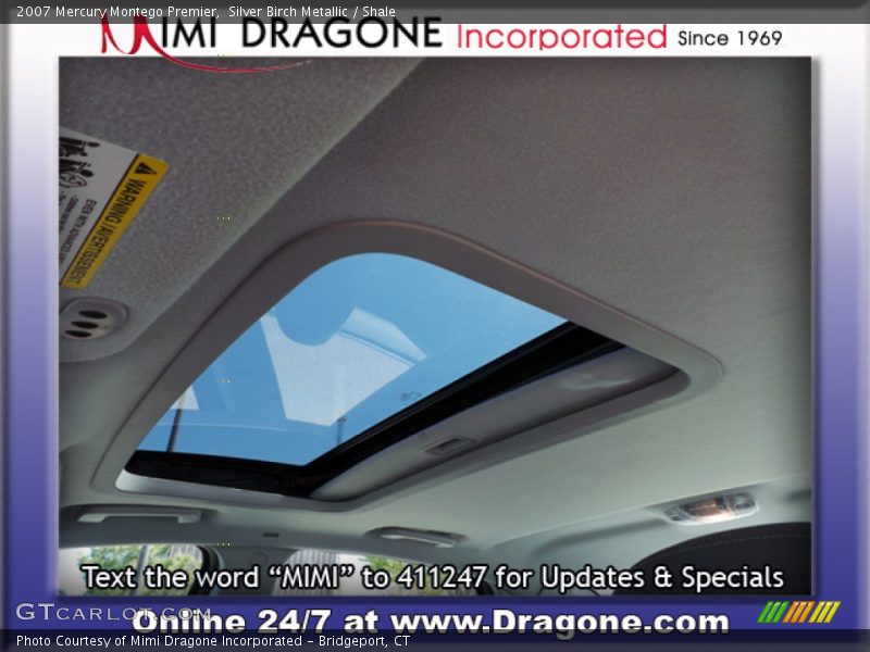 Silver Birch Metallic / Shale 2007 Mercury Montego Premier