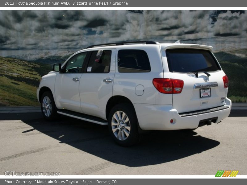 Blizzard White Pearl / Graphite 2013 Toyota Sequoia Platinum 4WD