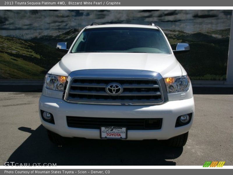 Blizzard White Pearl / Graphite 2013 Toyota Sequoia Platinum 4WD