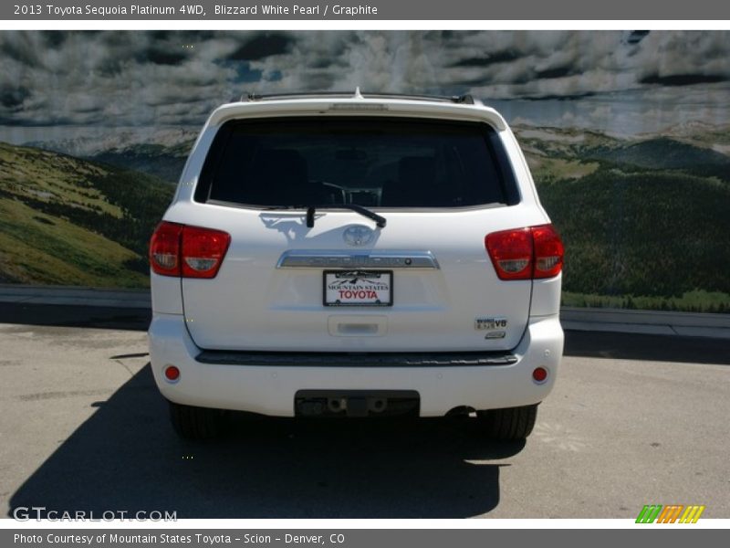 Blizzard White Pearl / Graphite 2013 Toyota Sequoia Platinum 4WD