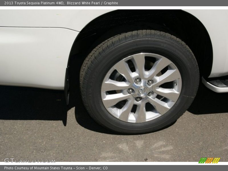 Blizzard White Pearl / Graphite 2013 Toyota Sequoia Platinum 4WD