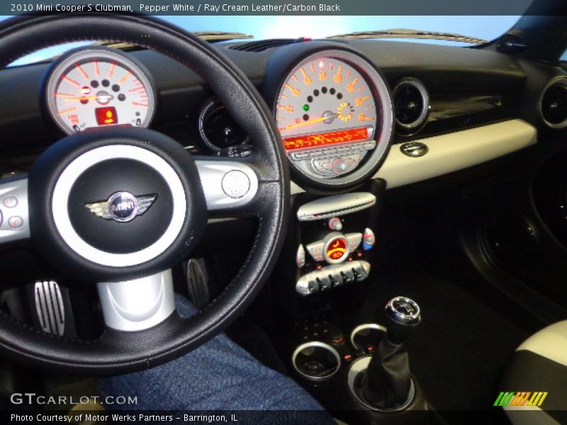 Pepper White / Ray Cream Leather/Carbon Black 2010 Mini Cooper S Clubman