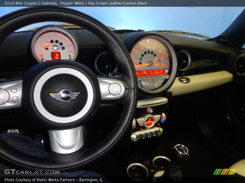 Pepper White / Ray Cream Leather/Carbon Black 2010 Mini Cooper S Clubman