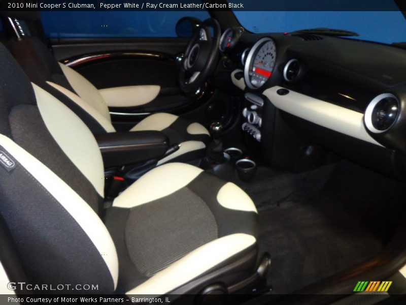 Pepper White / Ray Cream Leather/Carbon Black 2010 Mini Cooper S Clubman