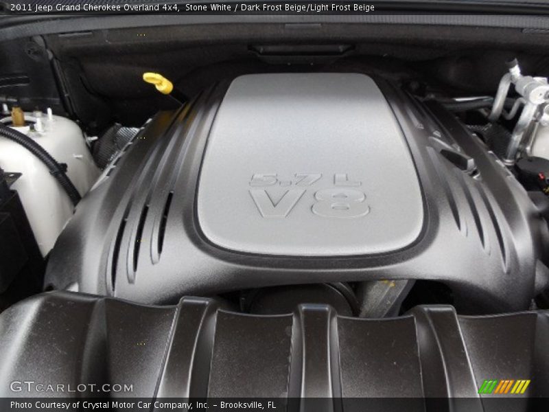 Stone White / Dark Frost Beige/Light Frost Beige 2011 Jeep Grand Cherokee Overland 4x4