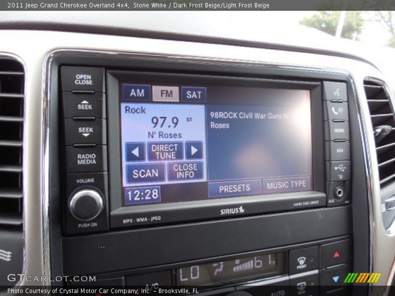Stone White / Dark Frost Beige/Light Frost Beige 2011 Jeep Grand Cherokee Overland 4x4