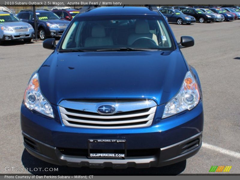 Azurite Blue Pearl / Warm Ivory 2010 Subaru Outback 2.5i Wagon