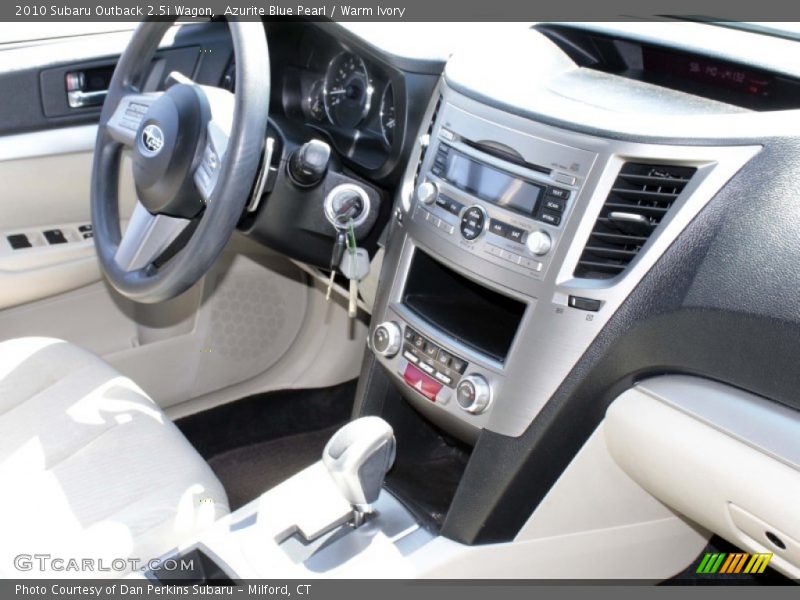 Azurite Blue Pearl / Warm Ivory 2010 Subaru Outback 2.5i Wagon