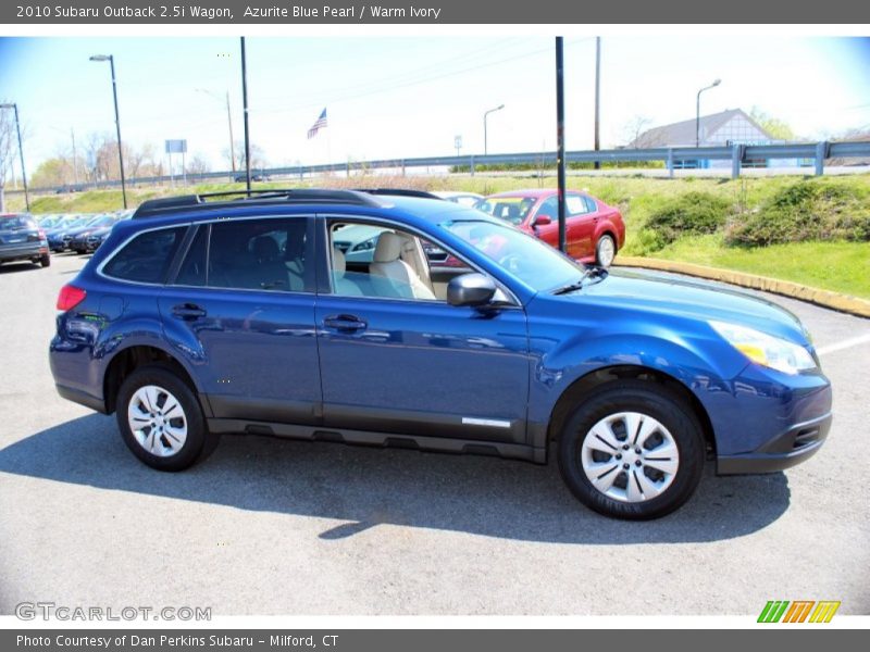 Azurite Blue Pearl / Warm Ivory 2010 Subaru Outback 2.5i Wagon