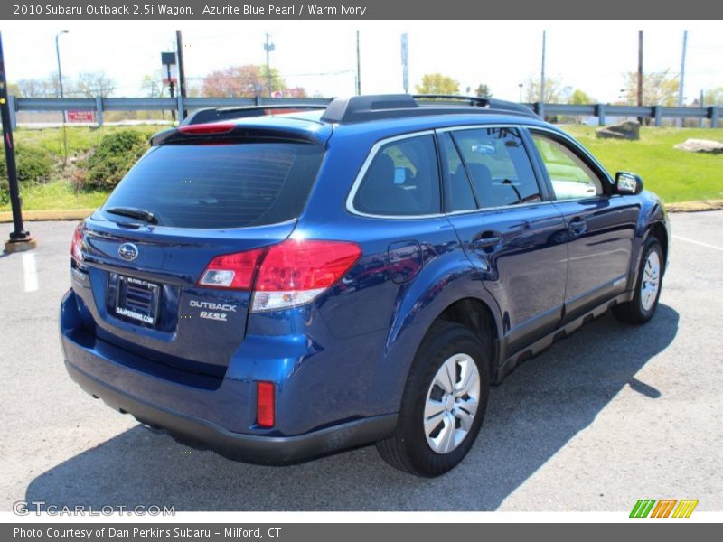 Azurite Blue Pearl / Warm Ivory 2010 Subaru Outback 2.5i Wagon