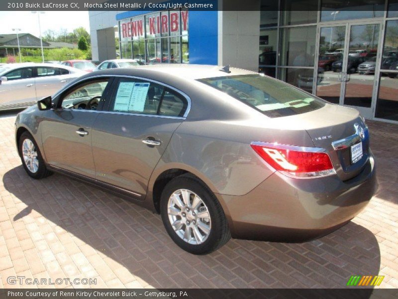 Mocha Steel Metallic / Cocoa/Light Cashmere 2010 Buick LaCrosse CX