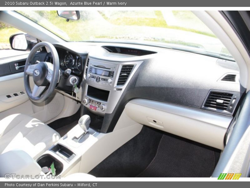 Azurite Blue Pearl / Warm Ivory 2010 Subaru Outback 2.5i Wagon