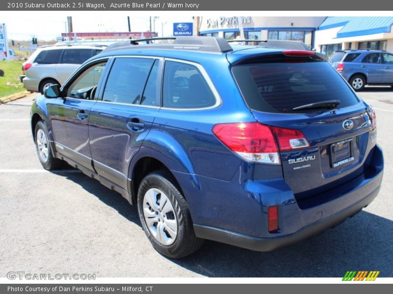 Azurite Blue Pearl / Warm Ivory 2010 Subaru Outback 2.5i Wagon