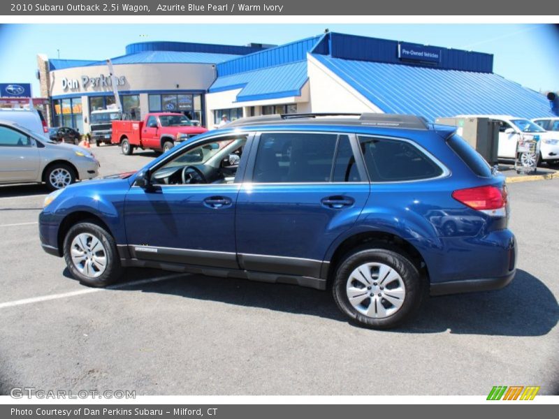 Azurite Blue Pearl / Warm Ivory 2010 Subaru Outback 2.5i Wagon