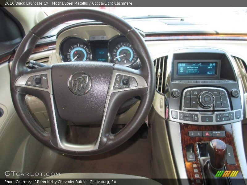 Mocha Steel Metallic / Cocoa/Light Cashmere 2010 Buick LaCrosse CX