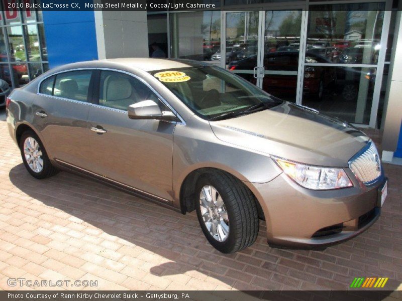 Mocha Steel Metallic / Cocoa/Light Cashmere 2010 Buick LaCrosse CX
