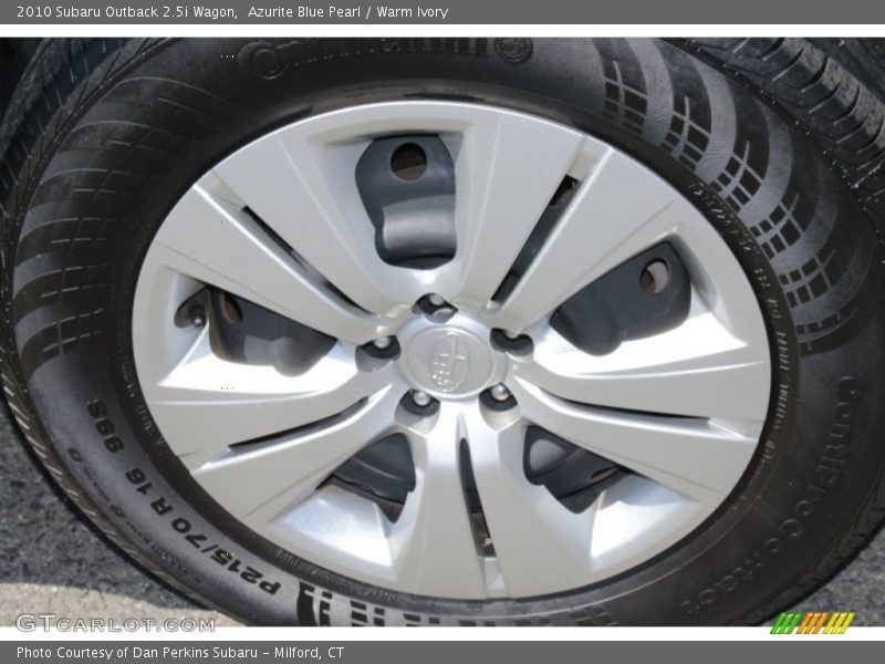 Azurite Blue Pearl / Warm Ivory 2010 Subaru Outback 2.5i Wagon