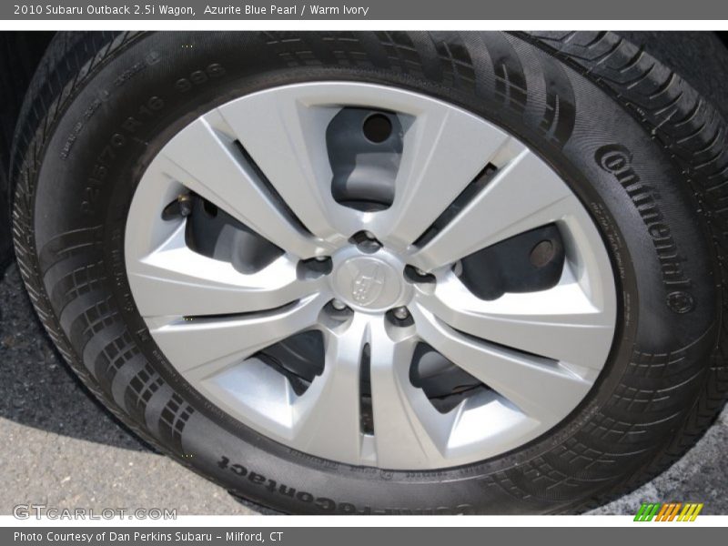 Azurite Blue Pearl / Warm Ivory 2010 Subaru Outback 2.5i Wagon