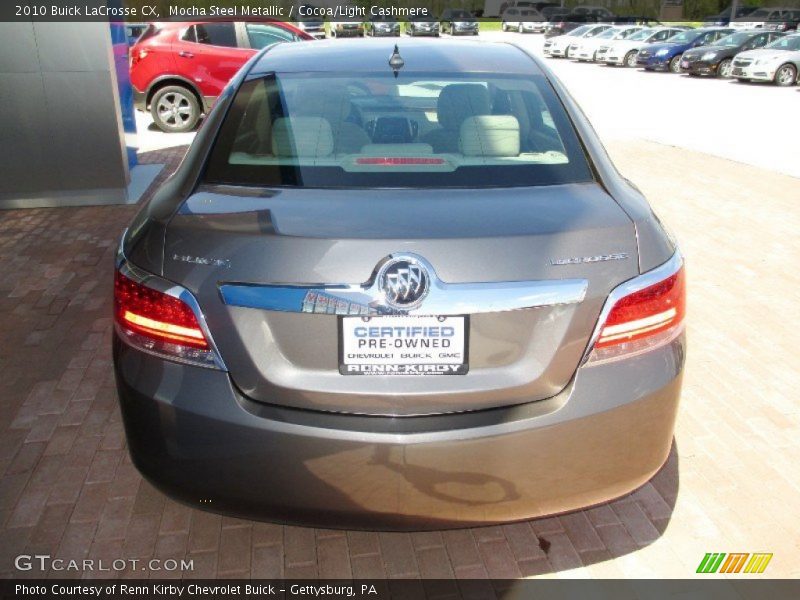 Mocha Steel Metallic / Cocoa/Light Cashmere 2010 Buick LaCrosse CX