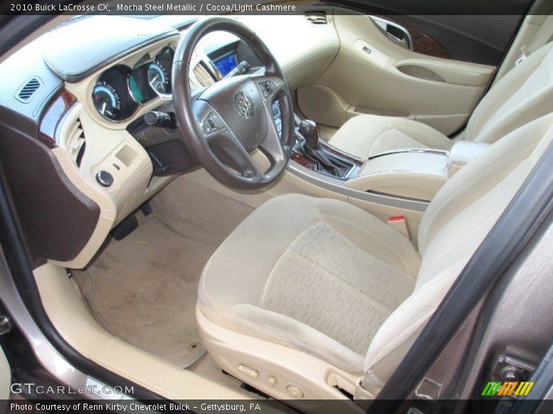 Mocha Steel Metallic / Cocoa/Light Cashmere 2010 Buick LaCrosse CX
