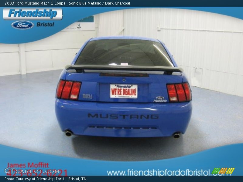 Sonic Blue Metallic / Dark Charcoal 2003 Ford Mustang Mach 1 Coupe