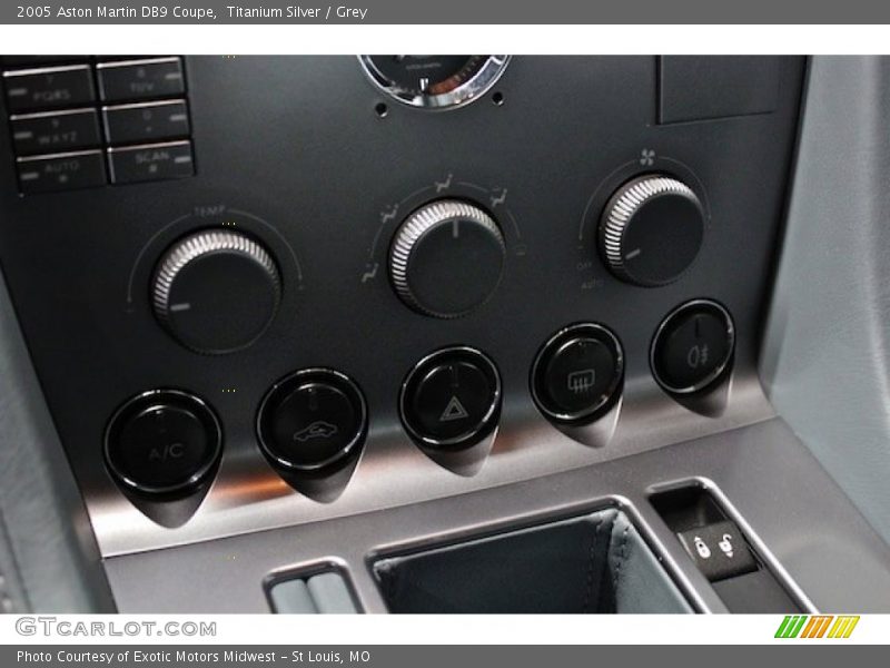 Controls of 2005 DB9 Coupe