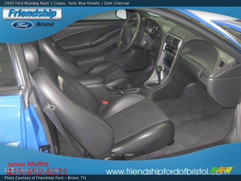 Sonic Blue Metallic / Dark Charcoal 2003 Ford Mustang Mach 1 Coupe