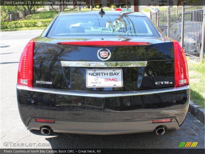 Black Raven / Ebony 2009 Cadillac CTS 4 AWD Sedan