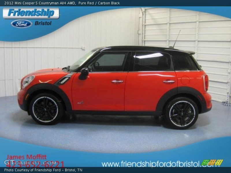 Pure Red / Carbon Black 2012 Mini Cooper S Countryman All4 AWD