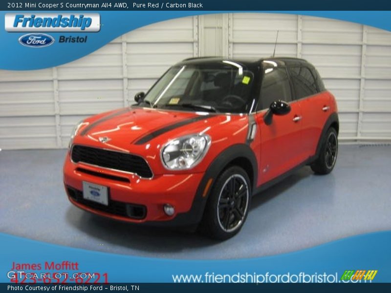 Pure Red / Carbon Black 2012 Mini Cooper S Countryman All4 AWD