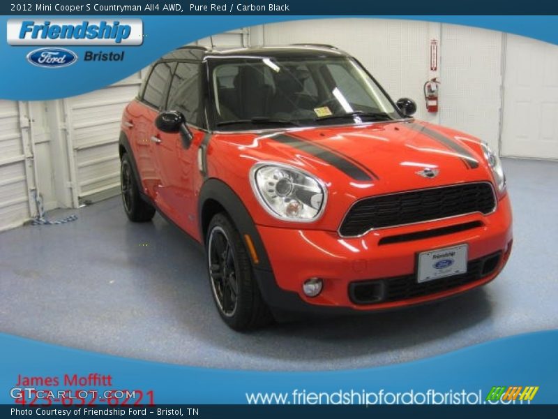 Pure Red / Carbon Black 2012 Mini Cooper S Countryman All4 AWD