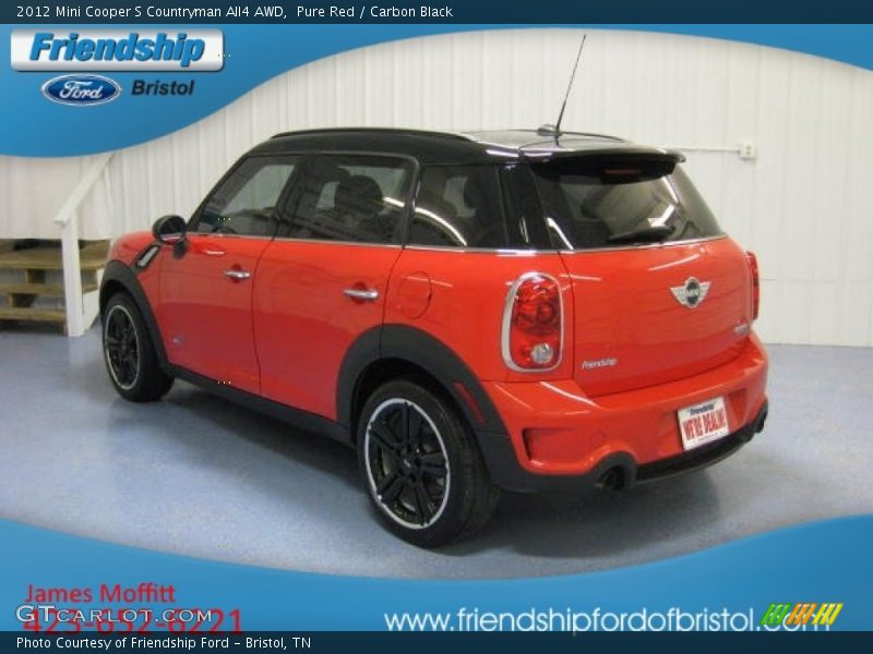 Pure Red / Carbon Black 2012 Mini Cooper S Countryman All4 AWD