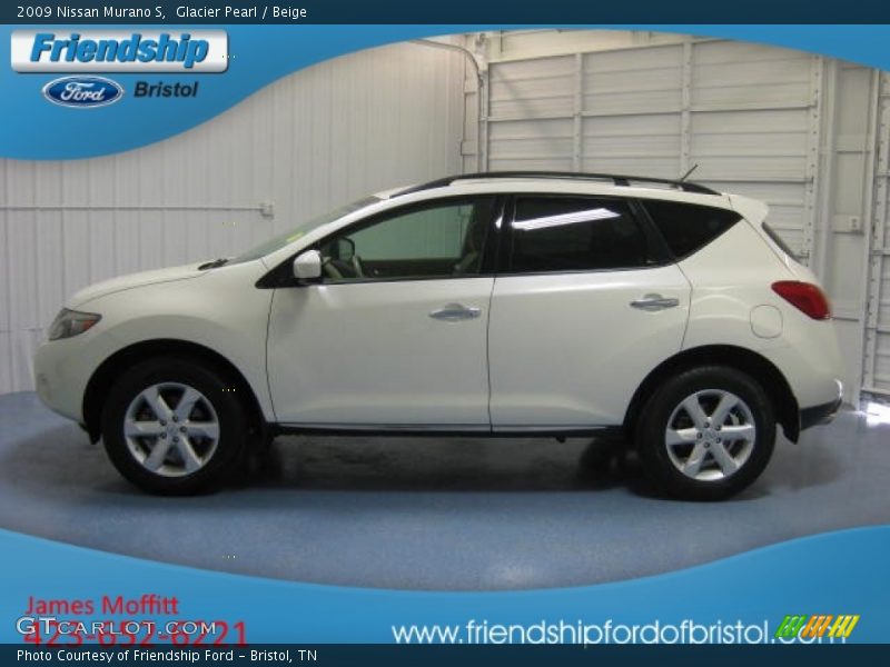 Glacier Pearl / Beige 2009 Nissan Murano S