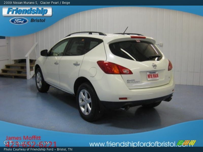 Glacier Pearl / Beige 2009 Nissan Murano S