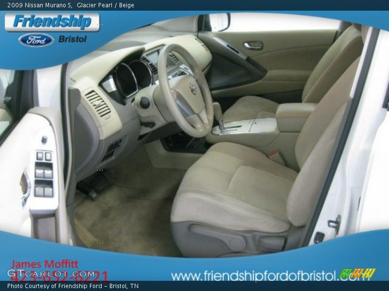 Glacier Pearl / Beige 2009 Nissan Murano S
