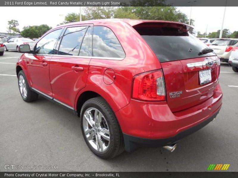 Red Candy Metallic / Medium Light Stone 2011 Ford Edge Limited