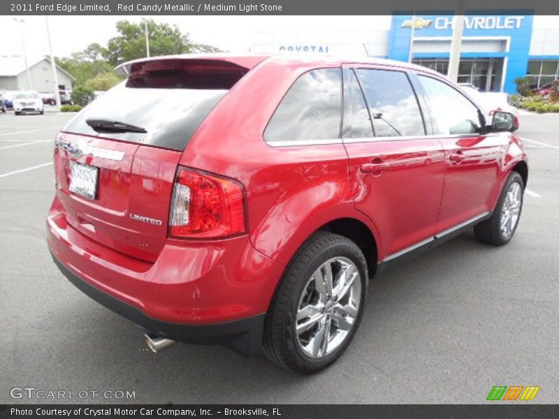 Red Candy Metallic / Medium Light Stone 2011 Ford Edge Limited