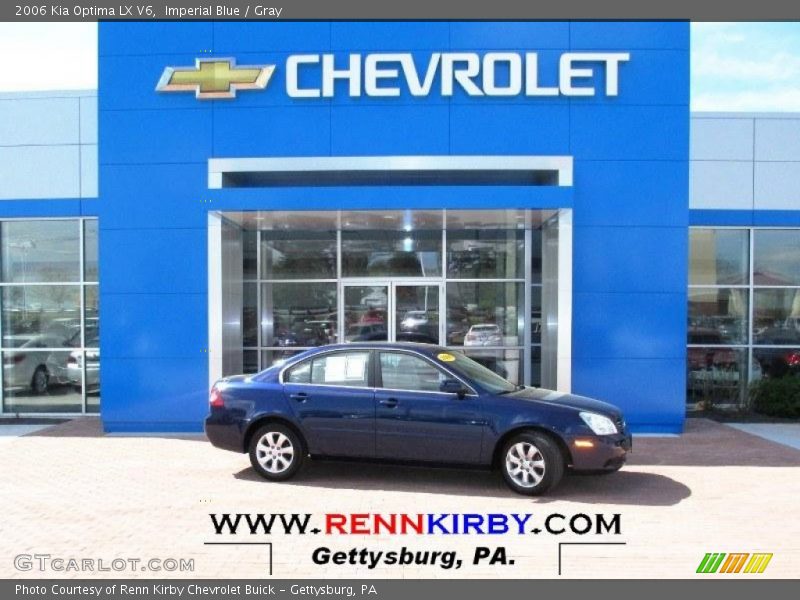 Imperial Blue / Gray 2006 Kia Optima LX V6