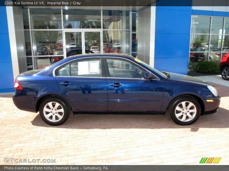 Imperial Blue / Gray 2006 Kia Optima LX V6