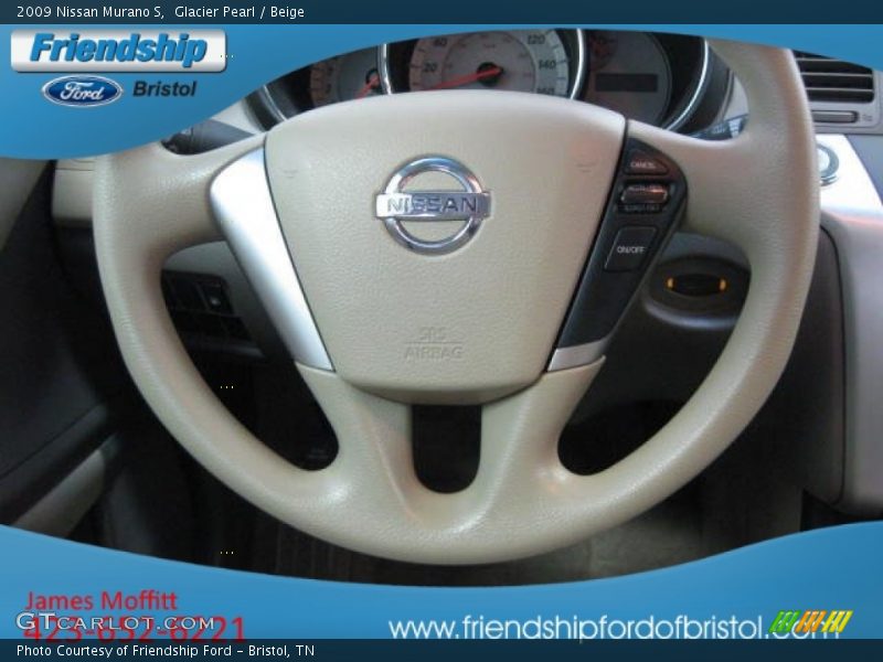 Glacier Pearl / Beige 2009 Nissan Murano S