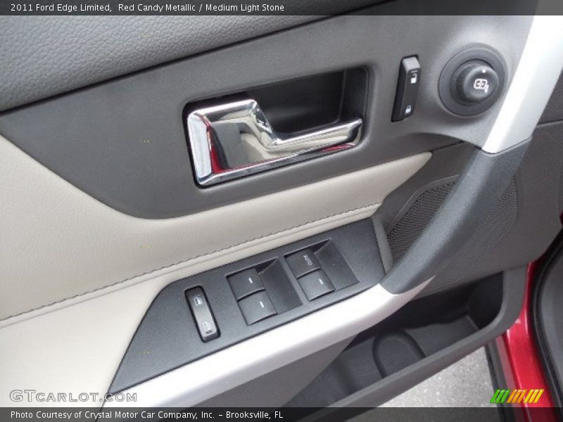 Red Candy Metallic / Medium Light Stone 2011 Ford Edge Limited