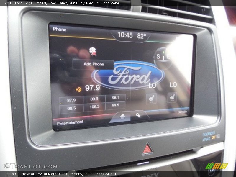 Red Candy Metallic / Medium Light Stone 2011 Ford Edge Limited