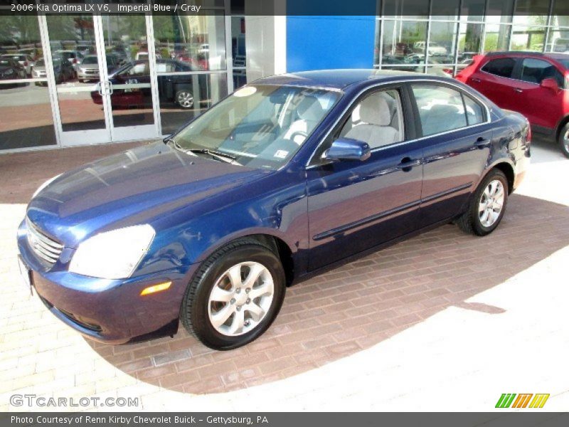 Imperial Blue / Gray 2006 Kia Optima LX V6