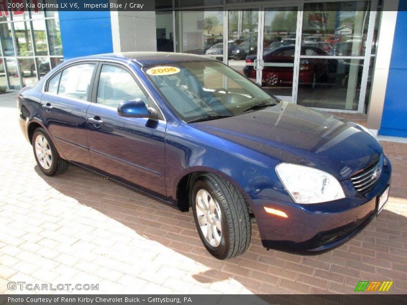 Imperial Blue / Gray 2006 Kia Optima LX V6