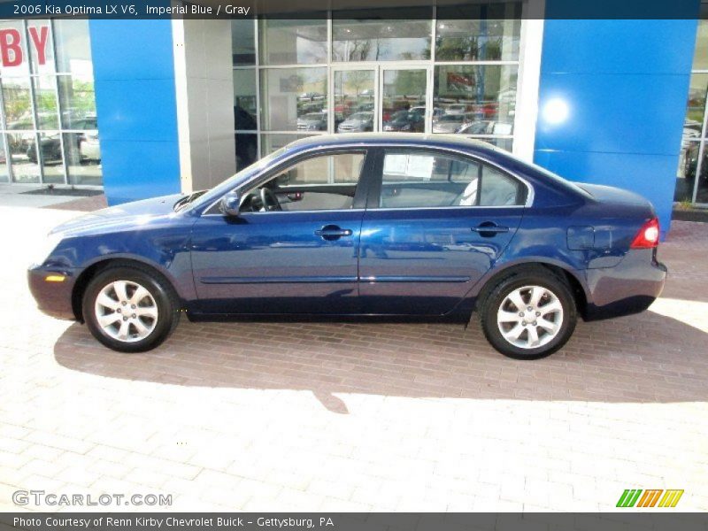 Imperial Blue / Gray 2006 Kia Optima LX V6
